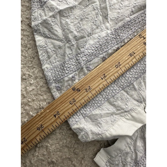 Anthropologie Meadow & Rue XS Women Button Up Shirt Top Crochet Cotton T14 - Picture 7 of 9